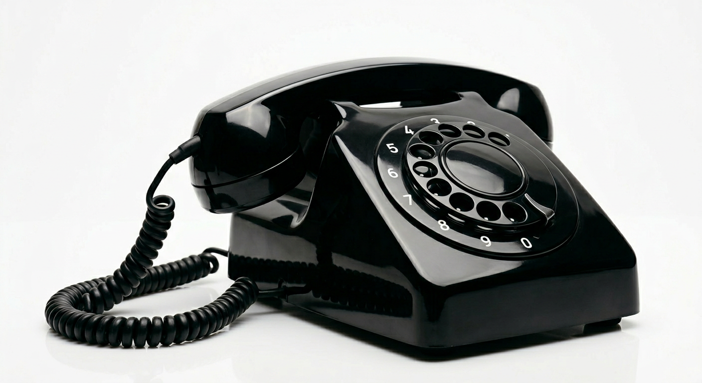 Rotary desk phone
